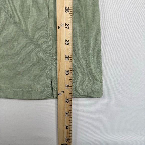 Princess Polly Sleeveless Mini Dress Womens Size 4 Green Stretchy Ruched Top - Picture 7 of 9